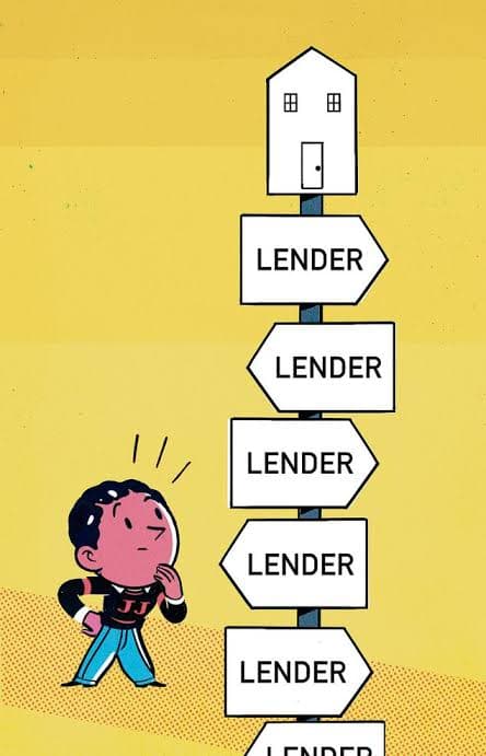 A homebuyer meeting with a mortgage lender to review loan options